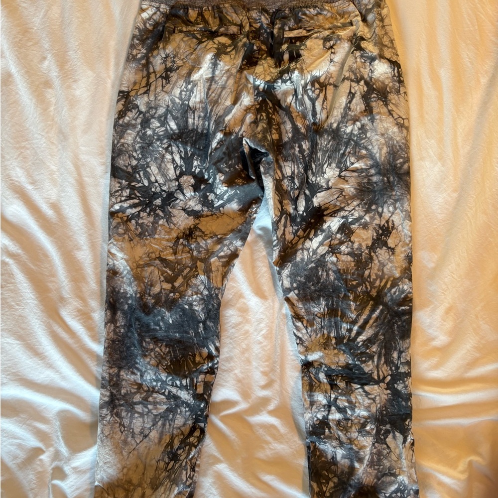 CAbi Tie-Dye Pants in Black and Gray